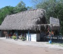 Palapa restaurant along the dirt road to San Blas