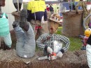 Darwin Show - very creative entries in the Scarecrow contest - this one sawed himself in half