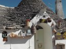 Alberobello: These Trulli houses are plastered and permanent.