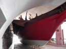 Maritime Museum: View showing cannon mounted on bow.