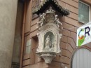 Little shrines like this pop up all over on the corners of buildings.