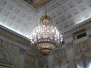 Palazzo Reale Museum: Every inch of wall space decorated and lighted with magnificent chandeliers.