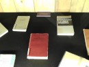 Maritime Museum: Display of first edition Joseph Conrad books.