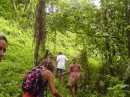hike near Taufua with local guide to the valley of the "flying foxes" (aka bats)