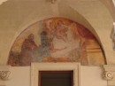 Universita del Salento: Fresco over one of the side doors.