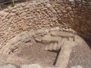 Knossos - Kouloures - large pits with stone lined walls; storing grain? holds for sacred relic offerings?  rubbish dumps?  they don