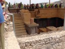 Knossos -stairs leading to lower levels.  Palace may have been five stories in some places.