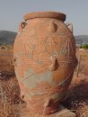 Malia -you can see where this pithoi (storage urn)  was restored but a lot of it was original pieces.