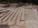Knossos -Theater of small capacity -probably only for palace inhabitants. Performers entered in a procession from the path in the upper right-hand corner.