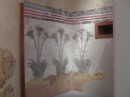 Archaeological Museum. Wall painting wrapping around corner of wall.