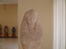 Archaeological Museum. Same sculpture, front tresses.