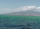 enroute Maumere to Maurole - example of a navigational aid alerting us to a reef