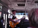 musician who was amazing and made our bus trip so fun