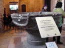 Haghia Sophia Museum: Snake coiling around edge of pool.  This about the only display item in the 