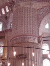 Blue Mosque: Lots of gilded surfaces -top of pulpit gilded (lower left-hand corner.