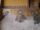 Haghia Sophia Museum: Christian mosaic tile murals interspersed with Islamic prayer boards.