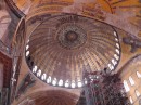 Haghia Sophia Museum: A lot of painted surfaces in need of restoration.