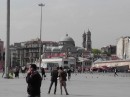 Taksim Square: People bundled up in the morning and peeling off the coats to warm sunshine in the afternoon.  Not as many people bicycling to work as you might expect.  Istanbul is not bike-friendly -no bike lanes, few bike racks, rough streets.