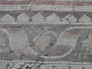 Arasta Bazaar Mosaic Museum: Up close view showing how they achieved the 3-D effect in the spiraling border.
