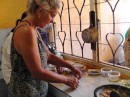Belinda and Virginia took a cooking class at the home of an Indonesian family