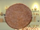 Irakleon Archaeological Museum - The Phaistos Disc -experts have not yet deciphered the contents -early 17th century BC.