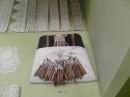Rethymno Historical Museum -you can see that the lace is intricate work, but this display of the actual tools used shows just how delicate a process it is.