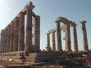 Temple of Poseidon, Sounion: On a prominent point of land and was seen as we approached mainland Greece from the south on Libertad.  The bus to Athens passed by it several times and we finally visited on our last day in the Olympic Marina.