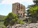Acropolis -the larger theater -Odeon of Herodes Atticus. Has been mostly restored and is now hosts current events.