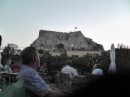 Cine Paris - waiting for the movie to start - Acropolis towering over us