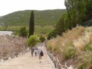 Ephesus -in some places wooden walkways have been constructed to lead you around the site.