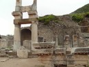 Ephesus -Temple of Domitian (81-96 AD) torn down to foundations after victory of Christianity.