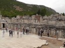Ephesus -stage of the Great Theater, where presumably the mystery visitor was performing when we heard her from a distance.