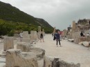 Ephesus -The Basilica Stoa - not much left standing; was a two-storey, triple-aisled structure with 67 columns.