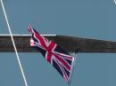 British courtesy flag for Gibraltar –then we learned they have their own flag!