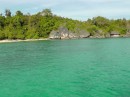 dinghy tour of Teluk Hading anchorage - another great snorkeling site