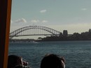 Sydney bridge on return trip on Manly ferry