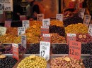 Spice Bazaar: How many flavors of olives have you ever tasted?  There are 20 in this photo.