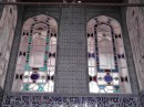 Topkapi Palace: Nice stained-glass windows in fully tiled wall.