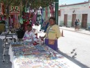 San Blas bead works, bought some from these Huichol women