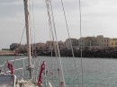 Siracusa as seen from our anchorage -nicely protected.