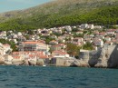 Northwestern corner of Dubrovnik as we passed by heading for the marina -no anchorage outside the city.