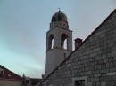 Dubrovnik: Bell and clock tower next to Sponza