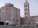 Zadar: Church of Saint Donat and in front of the church are the remains of the Roman forum begun in the 1st century BC.