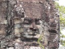 Close up of face.  Towers had faces on four sides.