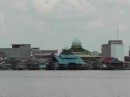 another view of the mosque as we left Kumai