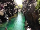 Santa Cruz - Las Grietaz swimming hole in a crevass