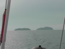 Pulau Pisang ahead - our rocking and rolling anchorage for that night