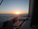 Sunset at sea - always a special moment