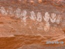 Hand prints of young who want to become the next Shaman.