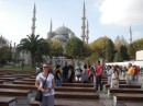 Ange in front of Blue Mosque